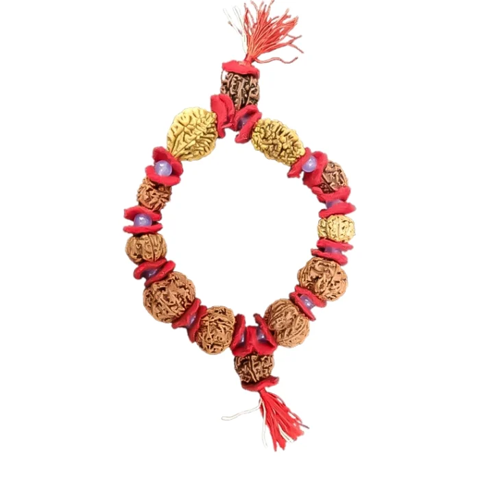 Brahmanda Kavach A Brahamanda Kavach pendant, a powerful Rudraksha combination for divine protection.