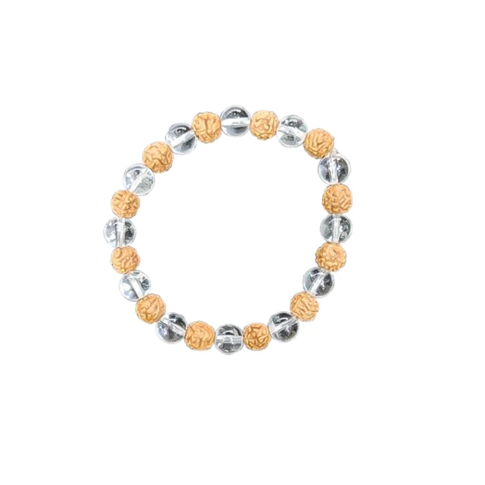 Rudraksha Sphatik Harmony Healing Bracelet
