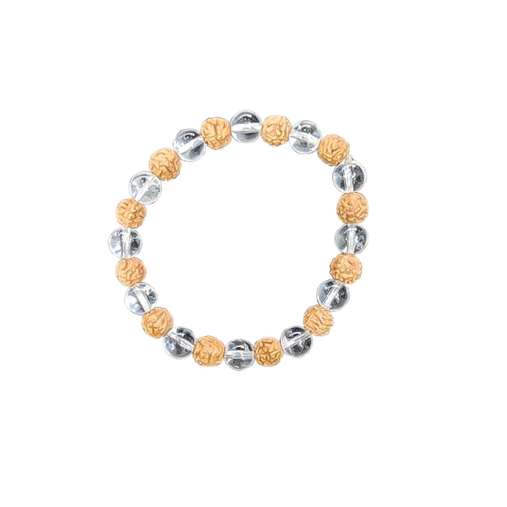 Rudraksha Sphatik Harmony Healing Bracelet