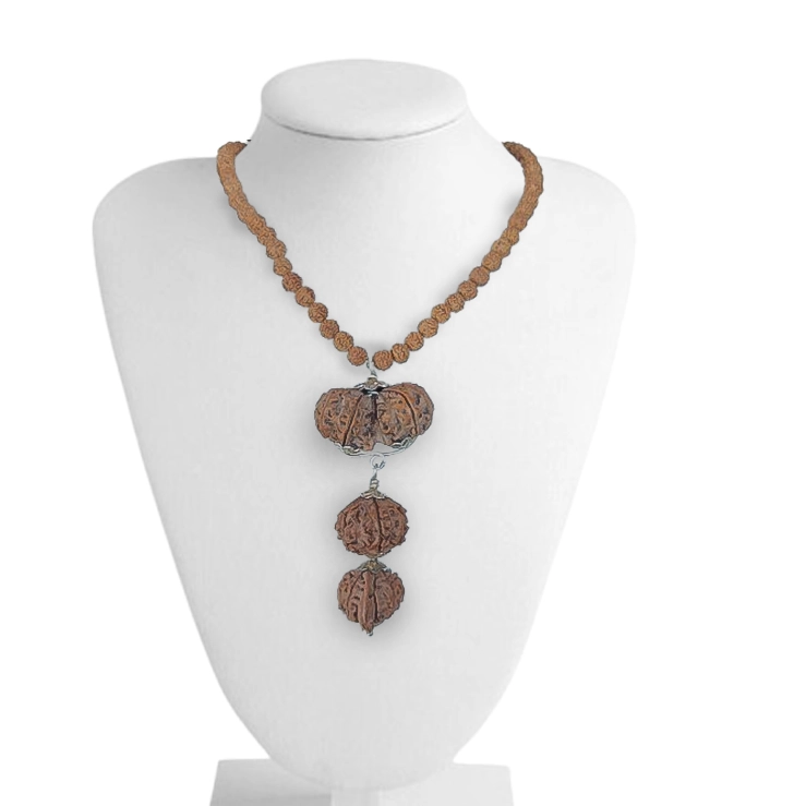 Trinity Blessings Rudraksha Mala